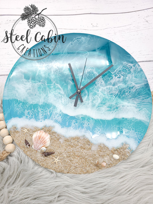 Ocean Vibes Clock - 14 Inch