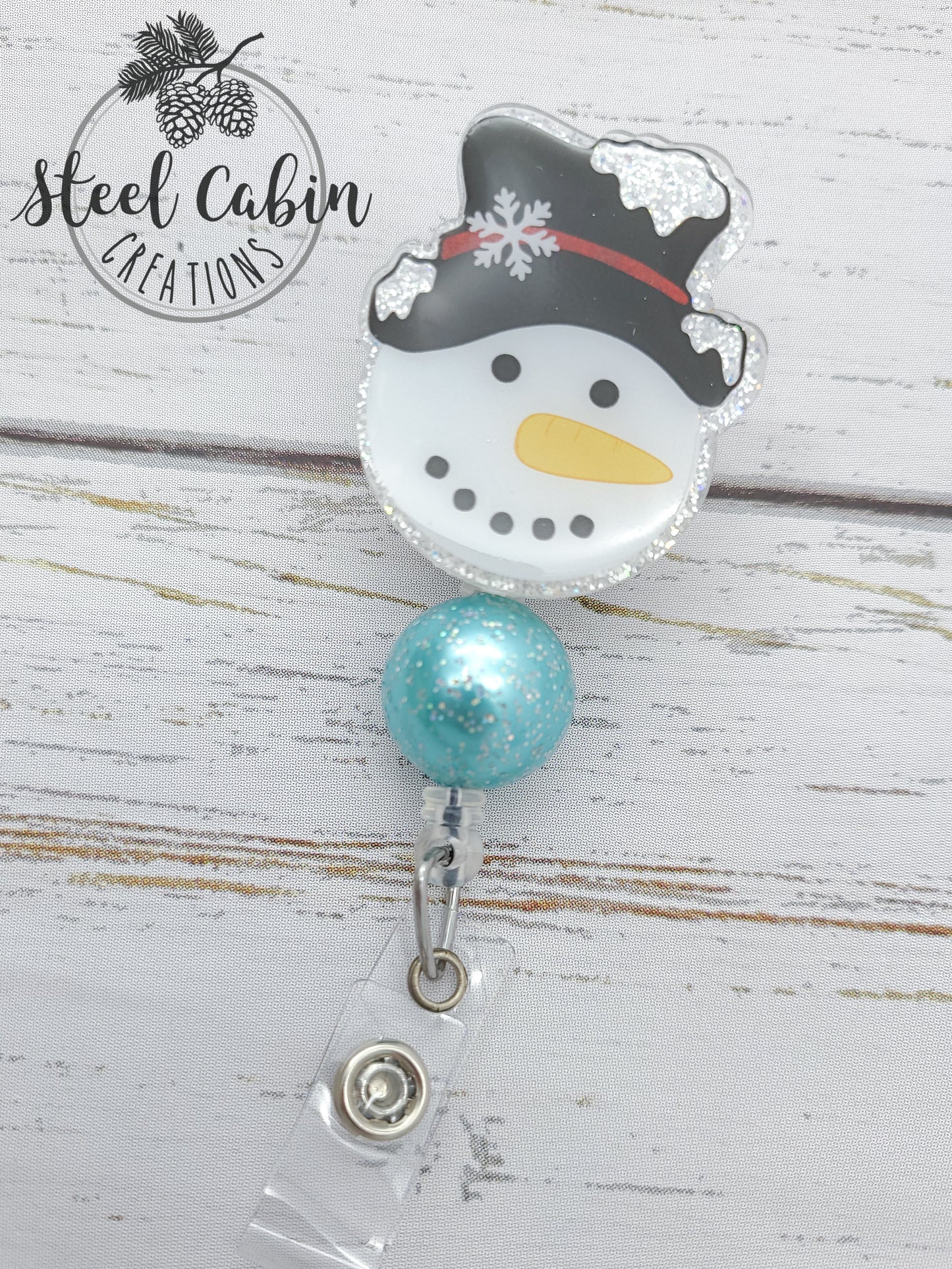 Chilly Snowman Badge Reel