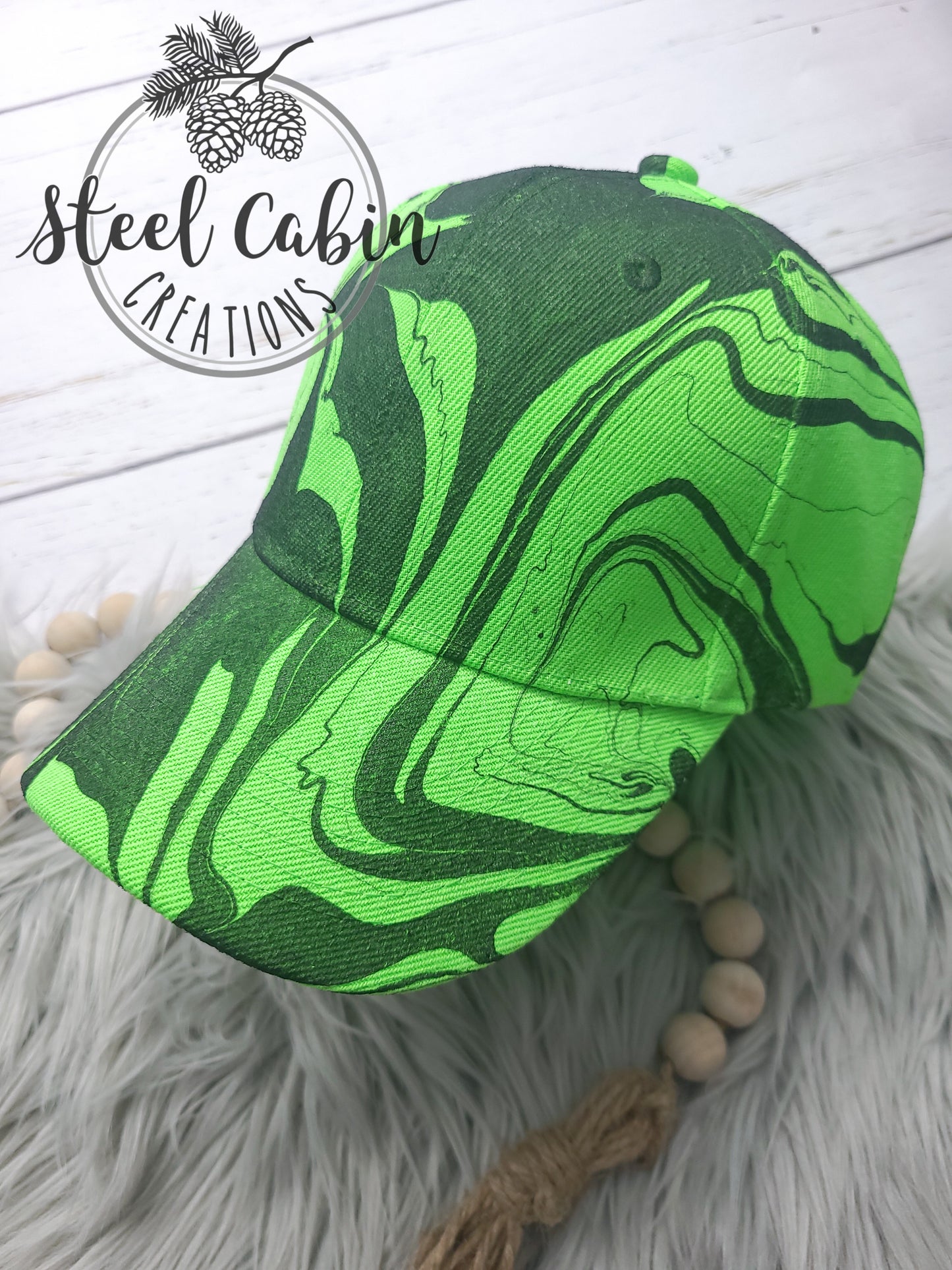 Neon Green/Black Hydrodip Hat